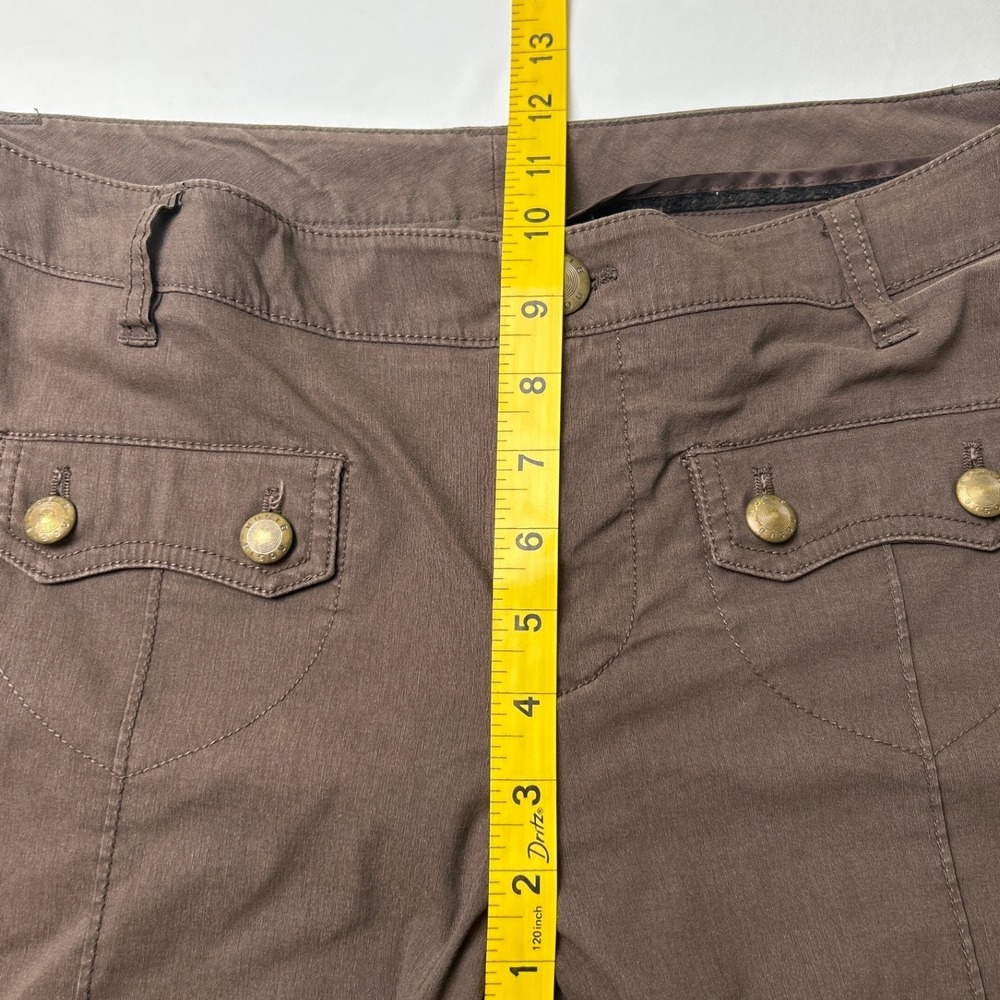 Bisou Bisou Womens Wide Leg Utility Flap Pocket Trousers Size 12 Brown - Picture 7 of 10